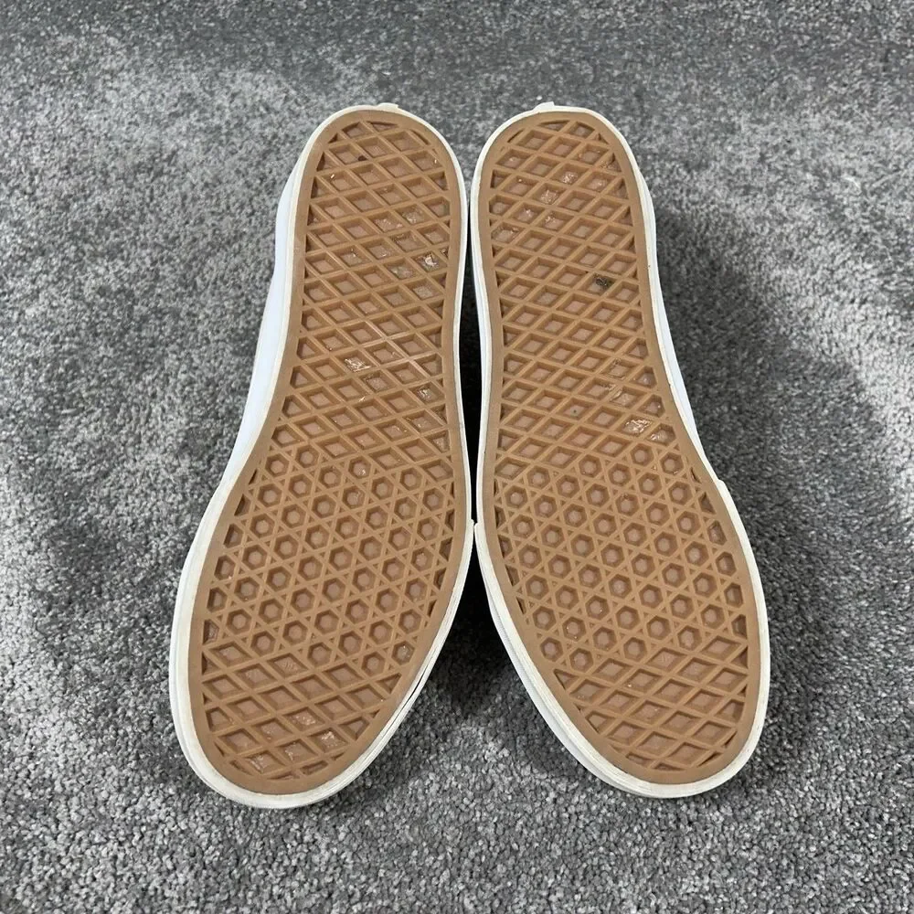 VANS Old Skool Women’s Size 7 Tan Suede Canvas Casual Lace Up Shoes Used